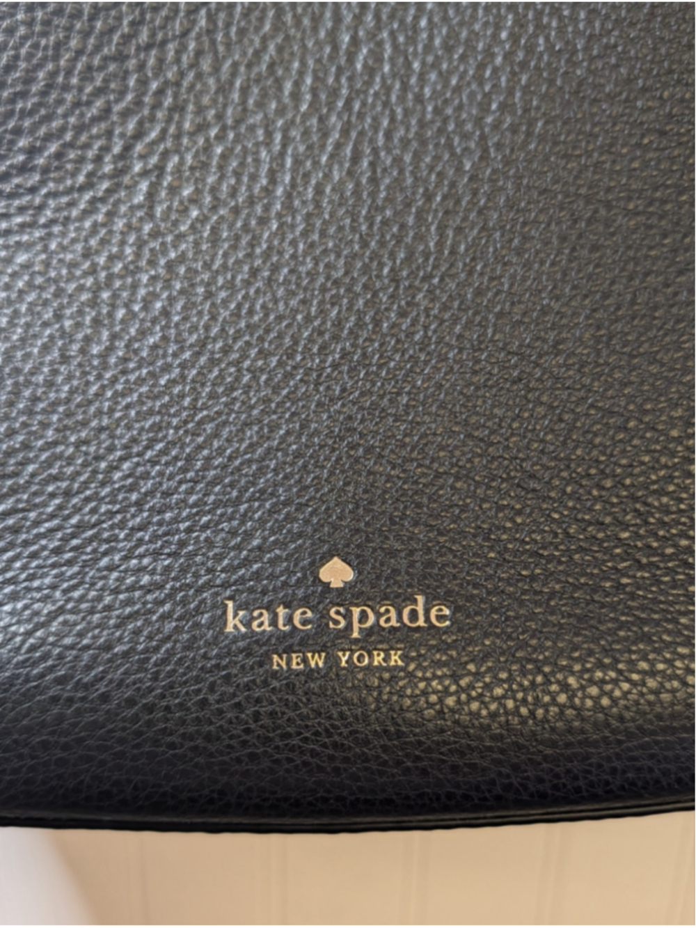 Kate Spade Marti Large Bucket Bag Black Pebbled Leather Crossbody Shoulder Purse - Picture 2 of 11